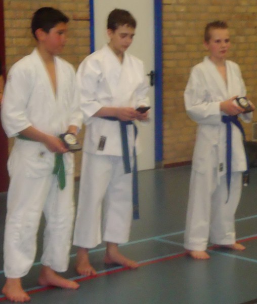 Kumite boys (12-13 years) medals