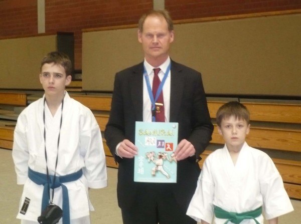 Sensei Jochen Stuers with Vlad Dedenev, Petr Stishenko