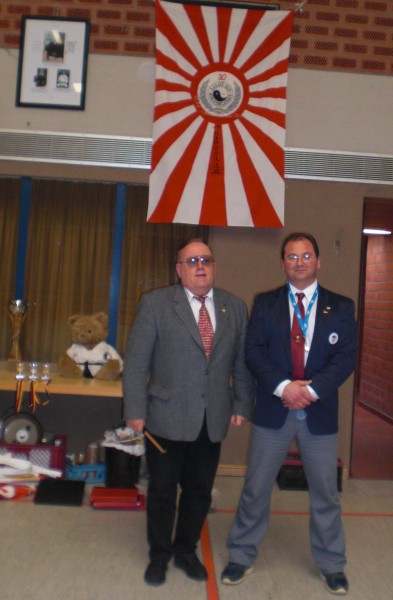 Hanshi Peter Brockers with Shihan Ignazio Bonadonna (Italy)